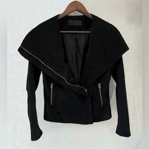 SL8 Suede Moto Jacket in Size Small